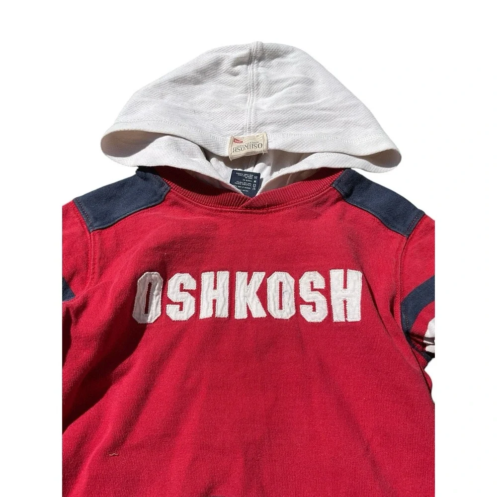 VTG OshKosh B'Gosh‎ Hoodie Red Gray 4|4T